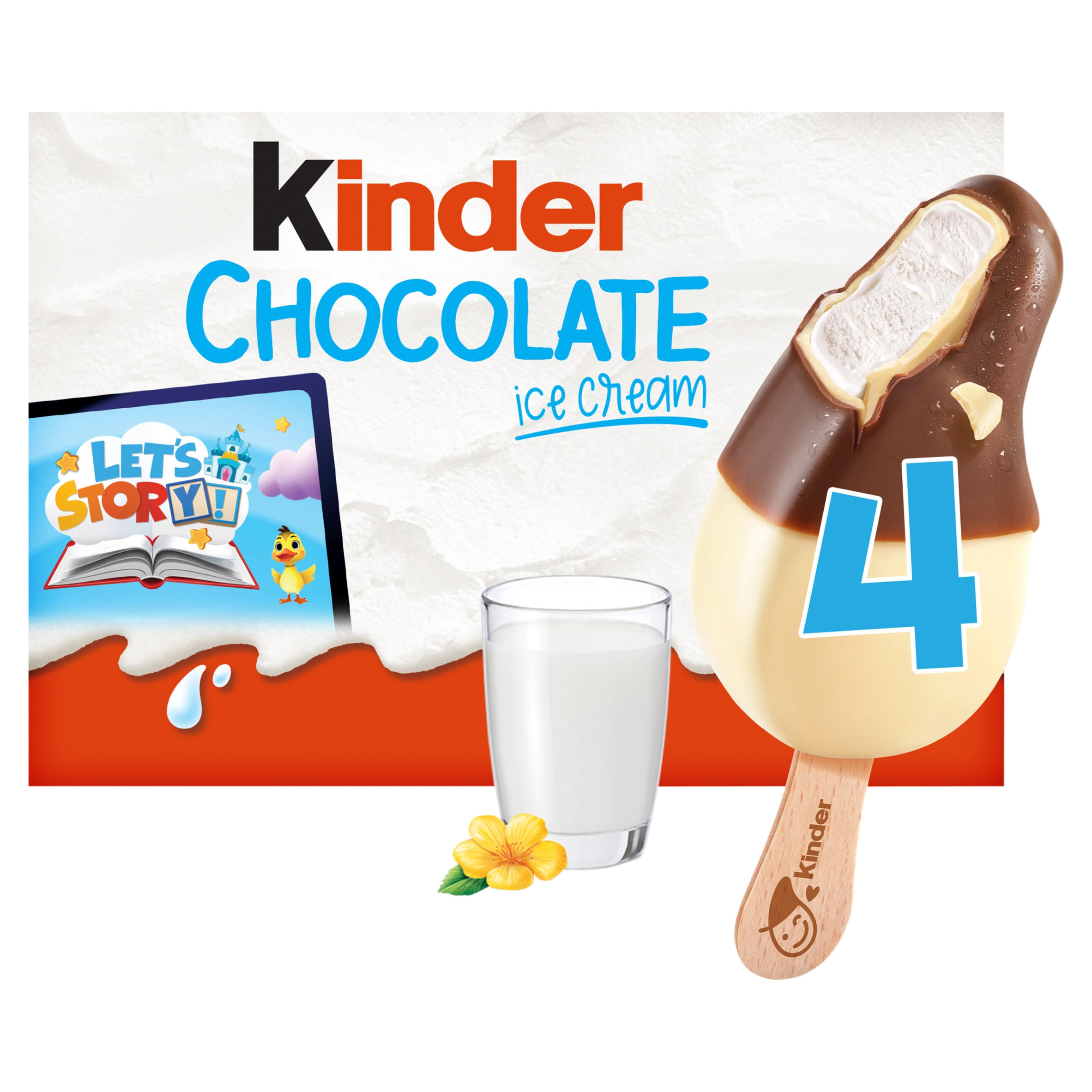 Kinder Chocolate Ice Cream Sticks 4x55ml