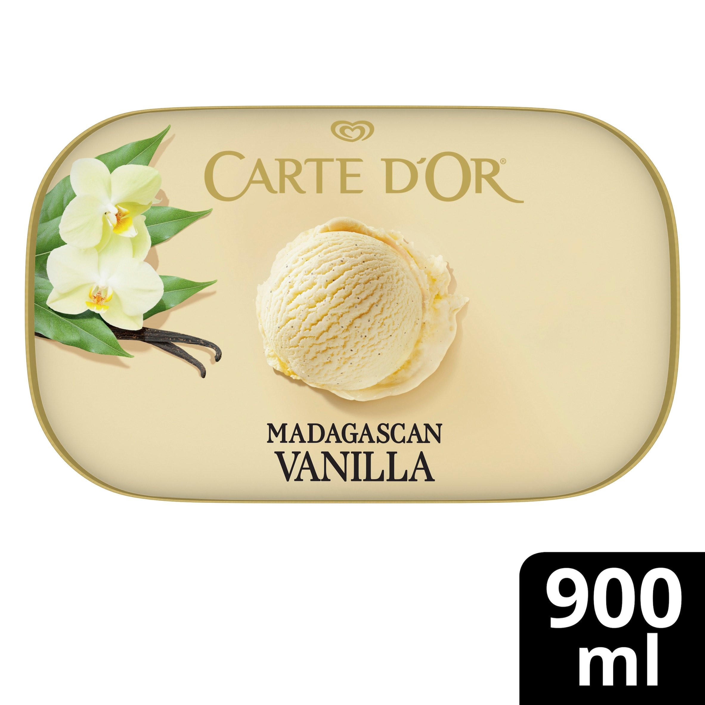 Carte D'or Madagascan Vanilla Ice Cream Dessert Tub