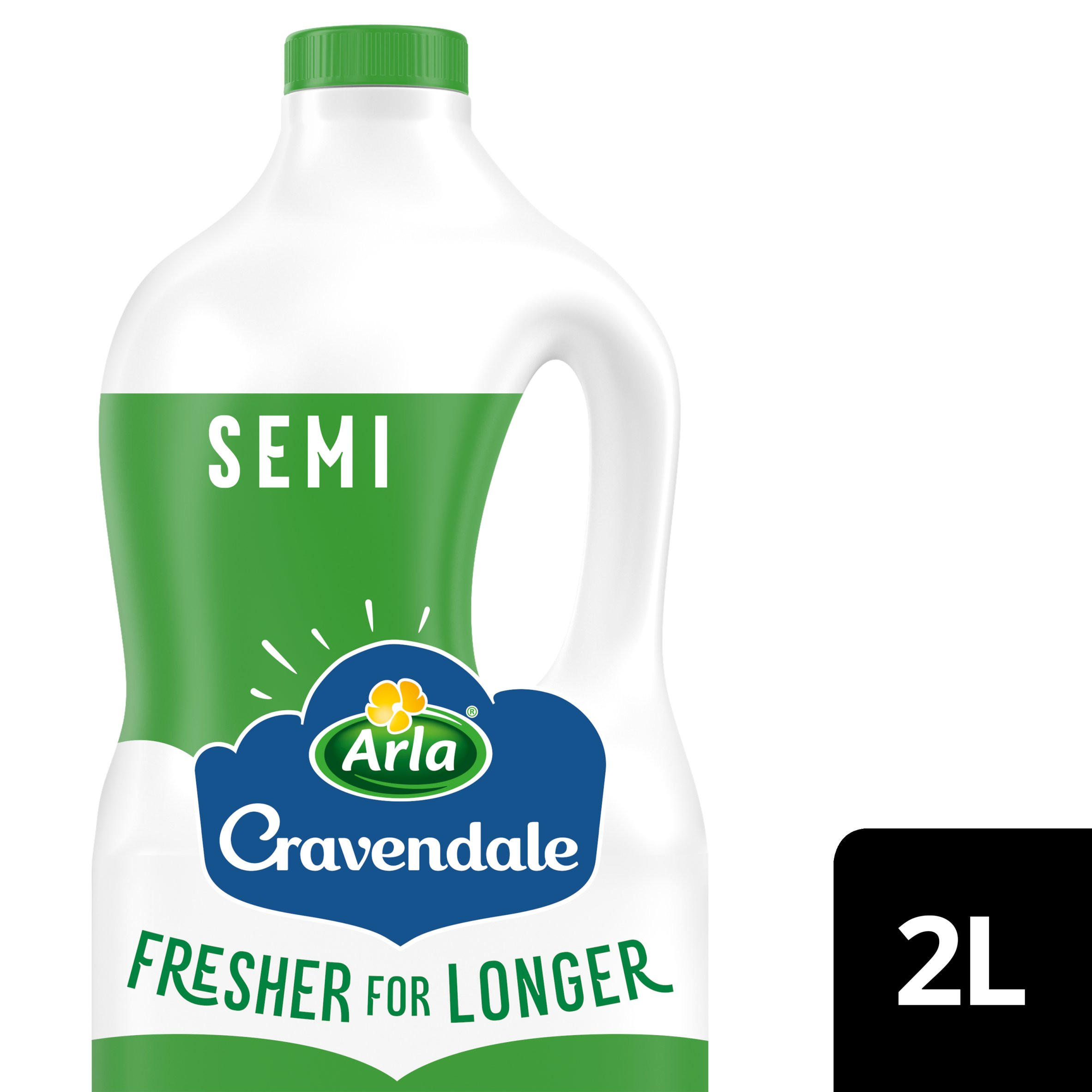 Arla Cravendale Filtered Fresh Semi Skimmed Milk 2L Fresher for Longer