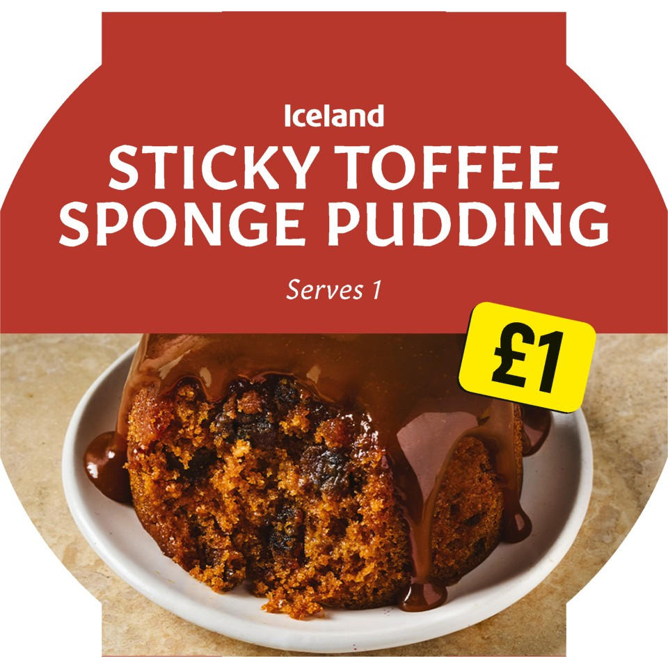 Iceland Sticky Toffee Sponge Pudding 100g