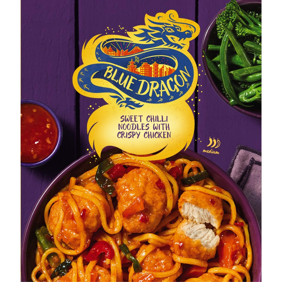 Blue Dragon Sweet Chilli Noodles with Crispy Chicken 400g