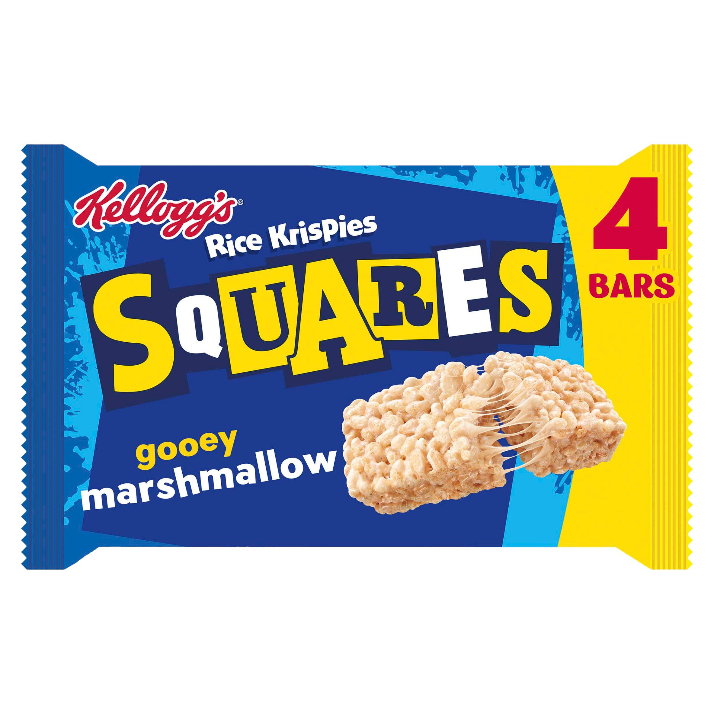 Kellogg's Rice Krispies Squares Chewy-Tastic Marshmallow Snack Bars 4x28g