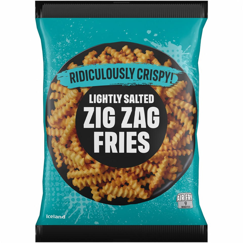 Iceland Lightly Salted Zig Zag Fries 900g