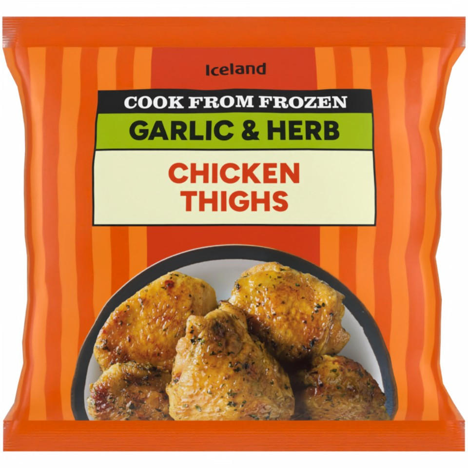 Iceland Garlic & Herb Chicken Thighs 800g