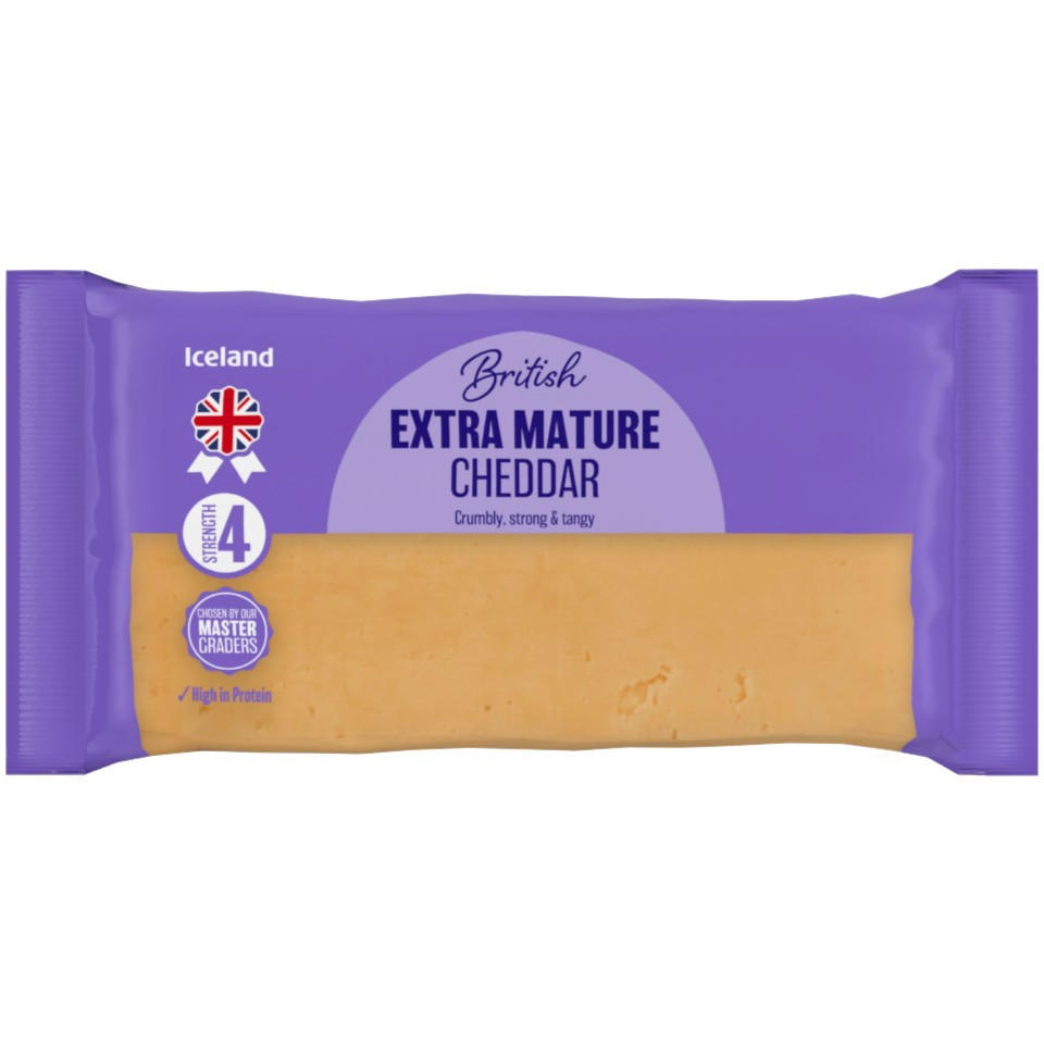 Iceland British Extra Mature Cheddar 750g