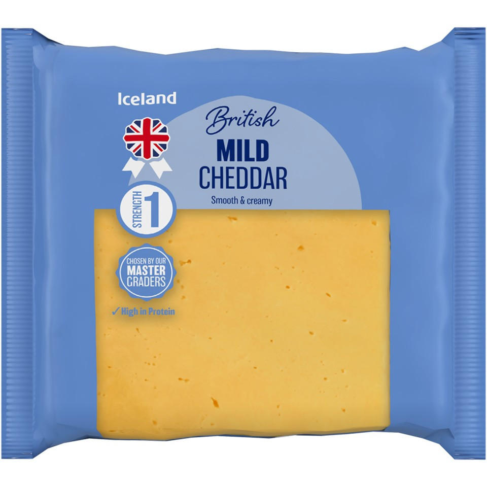Iceland British Mild Cheddar 250g