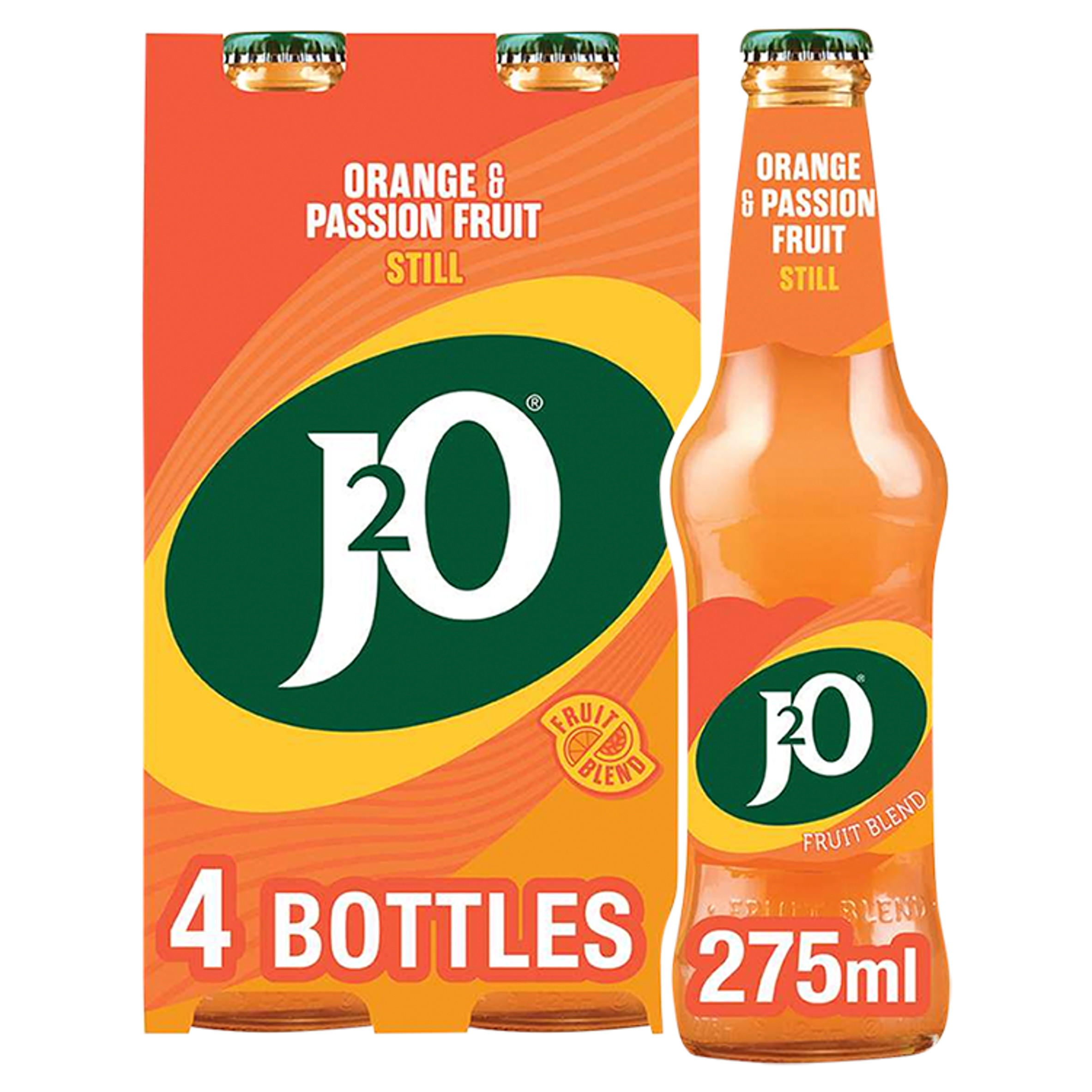 J2O Orange & Passion Fruit 4 x 275ml