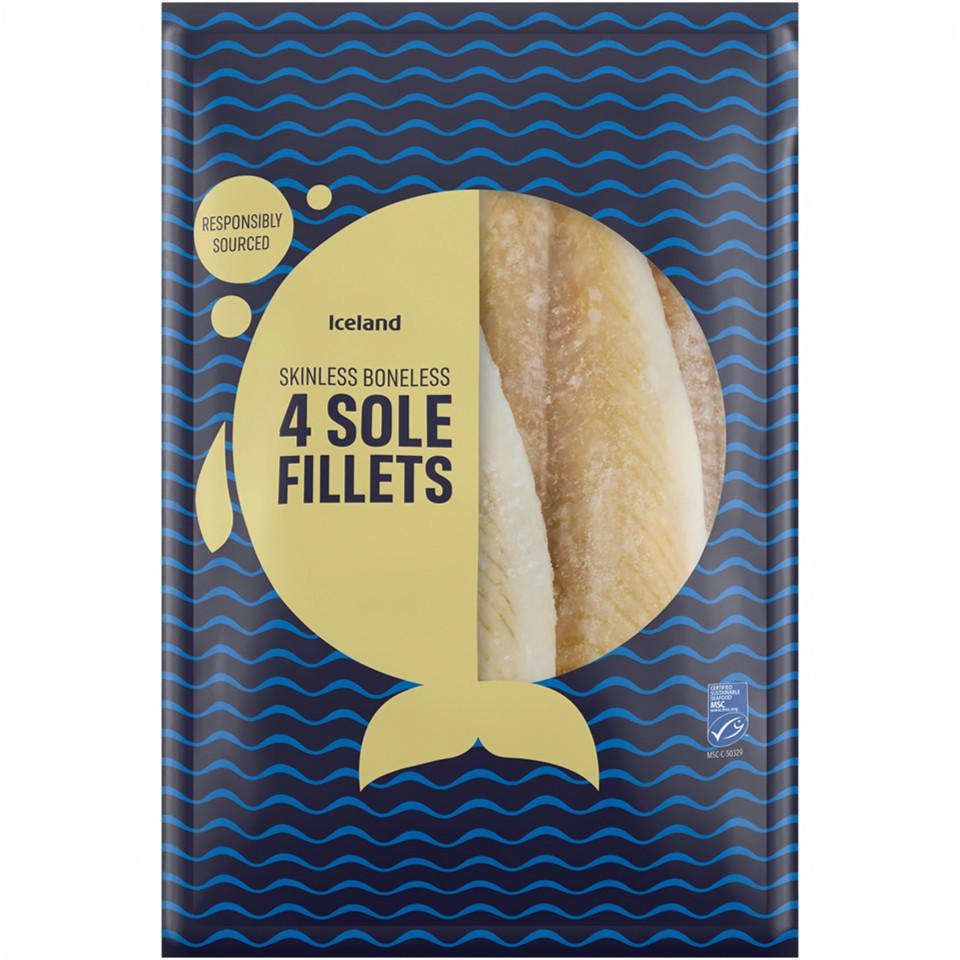 Iceland 4 Sole Fillets 350g