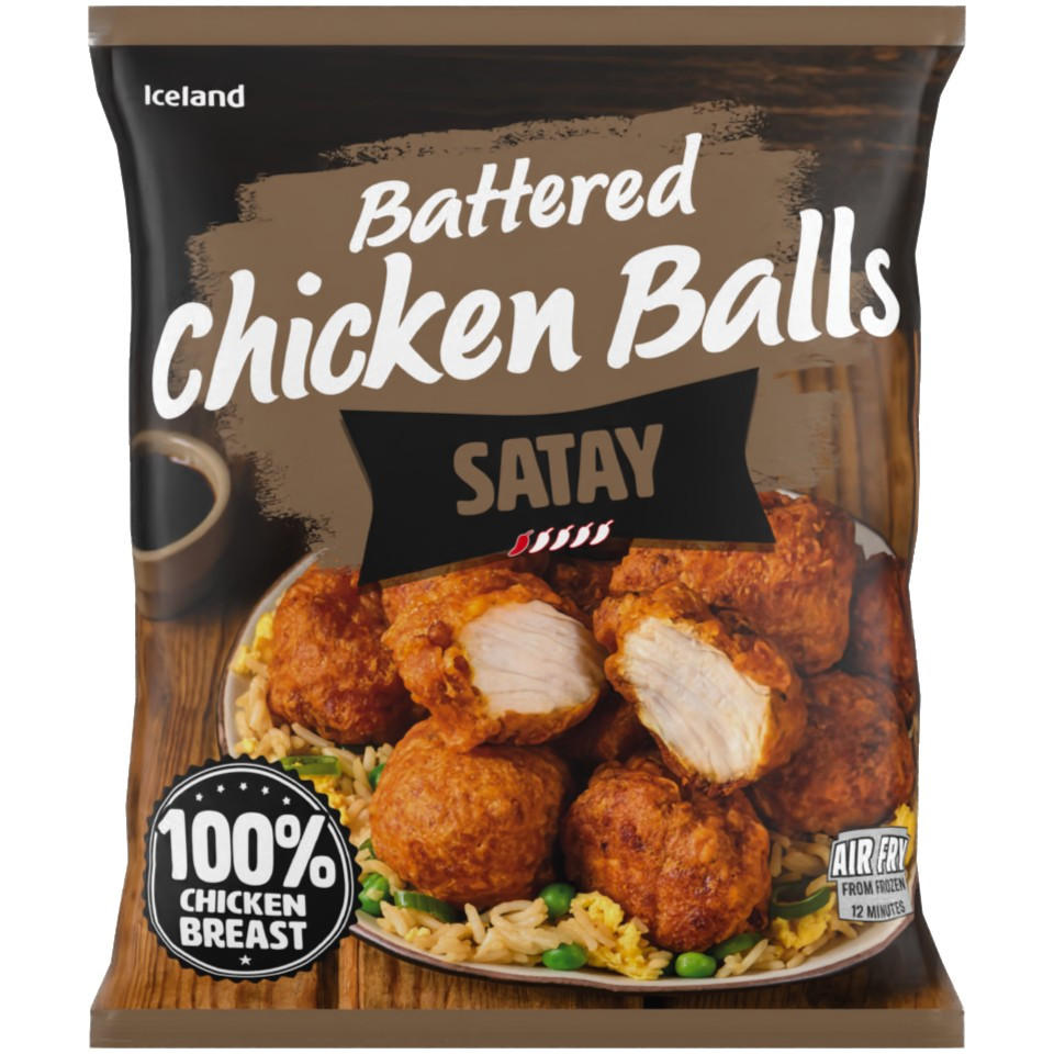 Iceland Satay Battered Chicken Balls 490g
