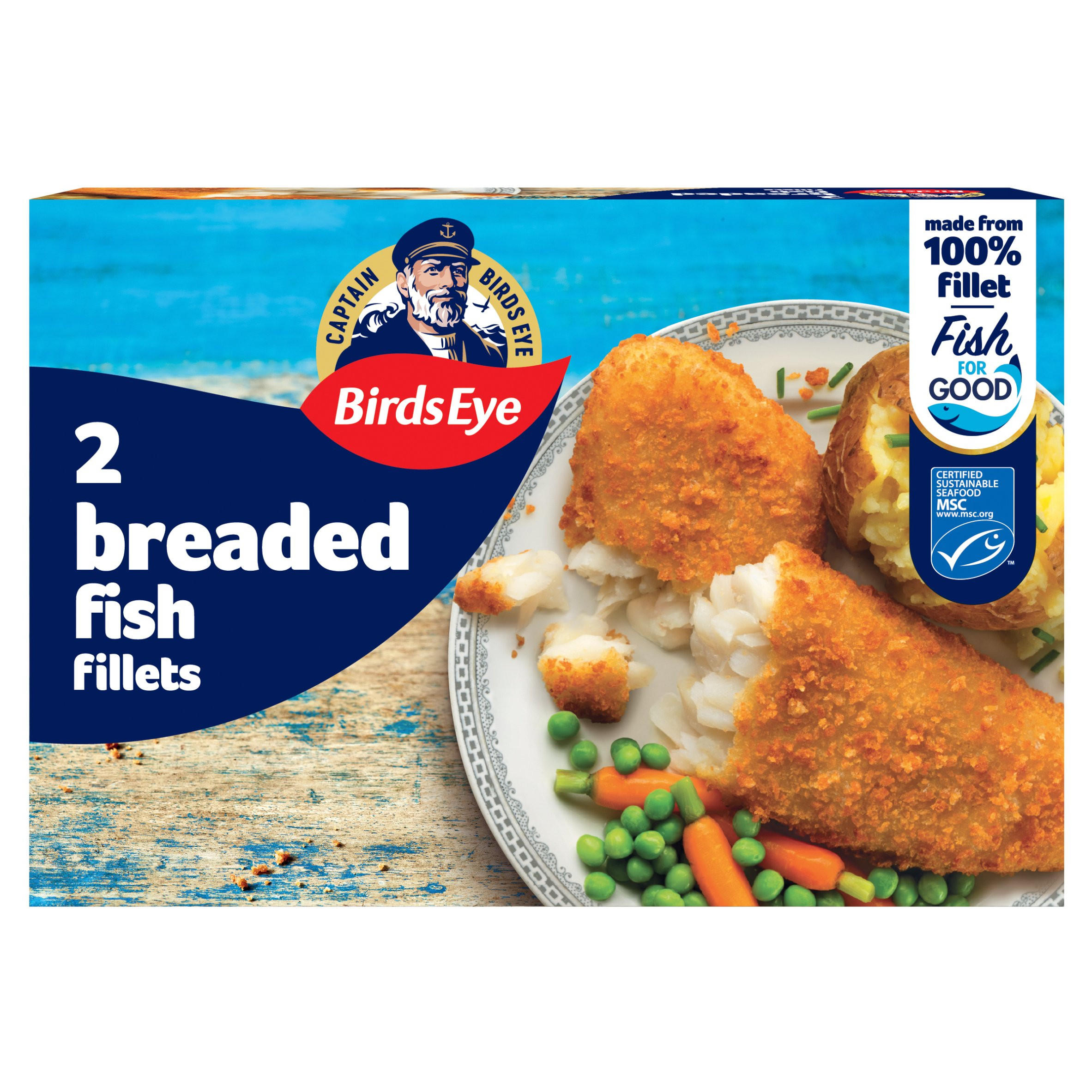 Birds Eye 2 Breaded Fish Fillets 200g