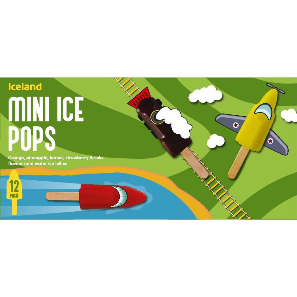 Iceland 12 Mini Ice Pops 240g