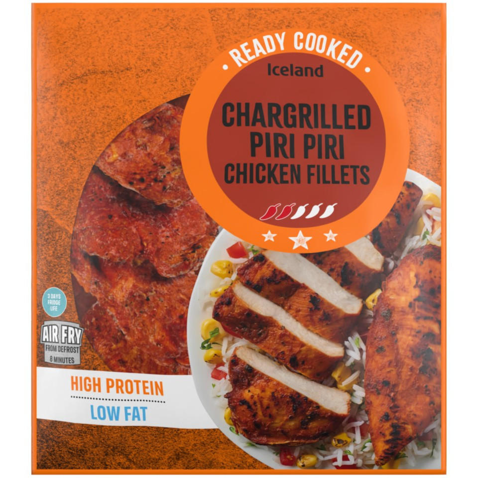 Iceland Ready Cooked Chargrilled Piri Piri Chicken Fillets 400g