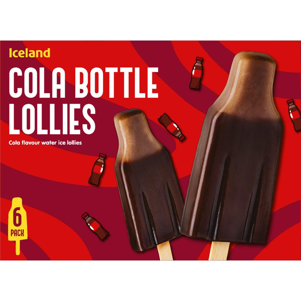 Iceland 6 Cola Bottle Lollies 360g