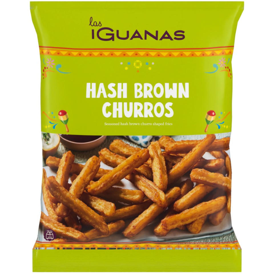 Las Iguanas Hash Brown Churros 600g