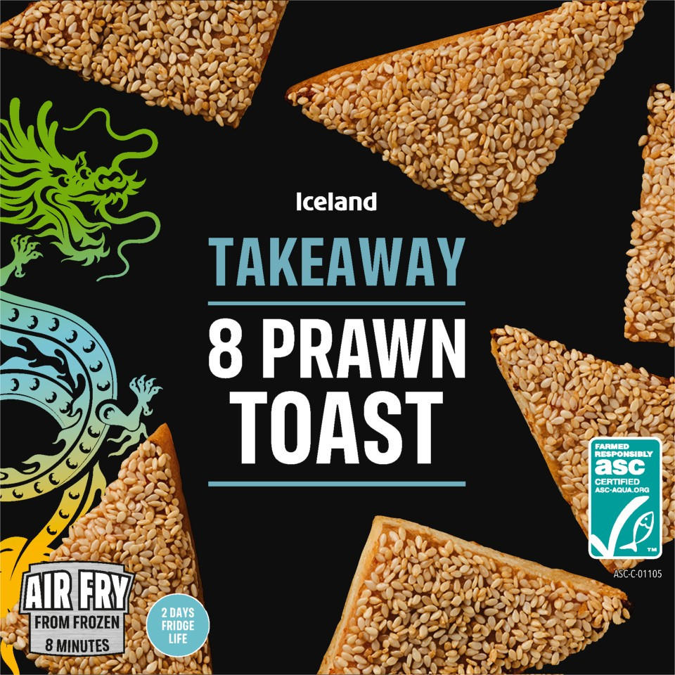 Iceland Takeaway 8 Prawn Toast 200g