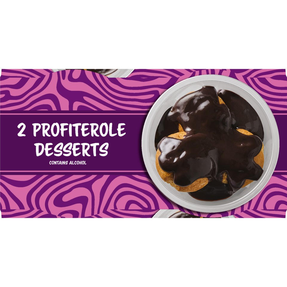 Iceland 2 Profiterole Desserts 180g
