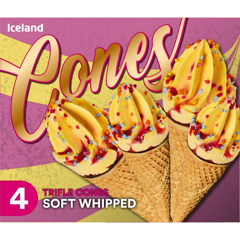 Iceland Trifle Soft Whipped Cones 304g