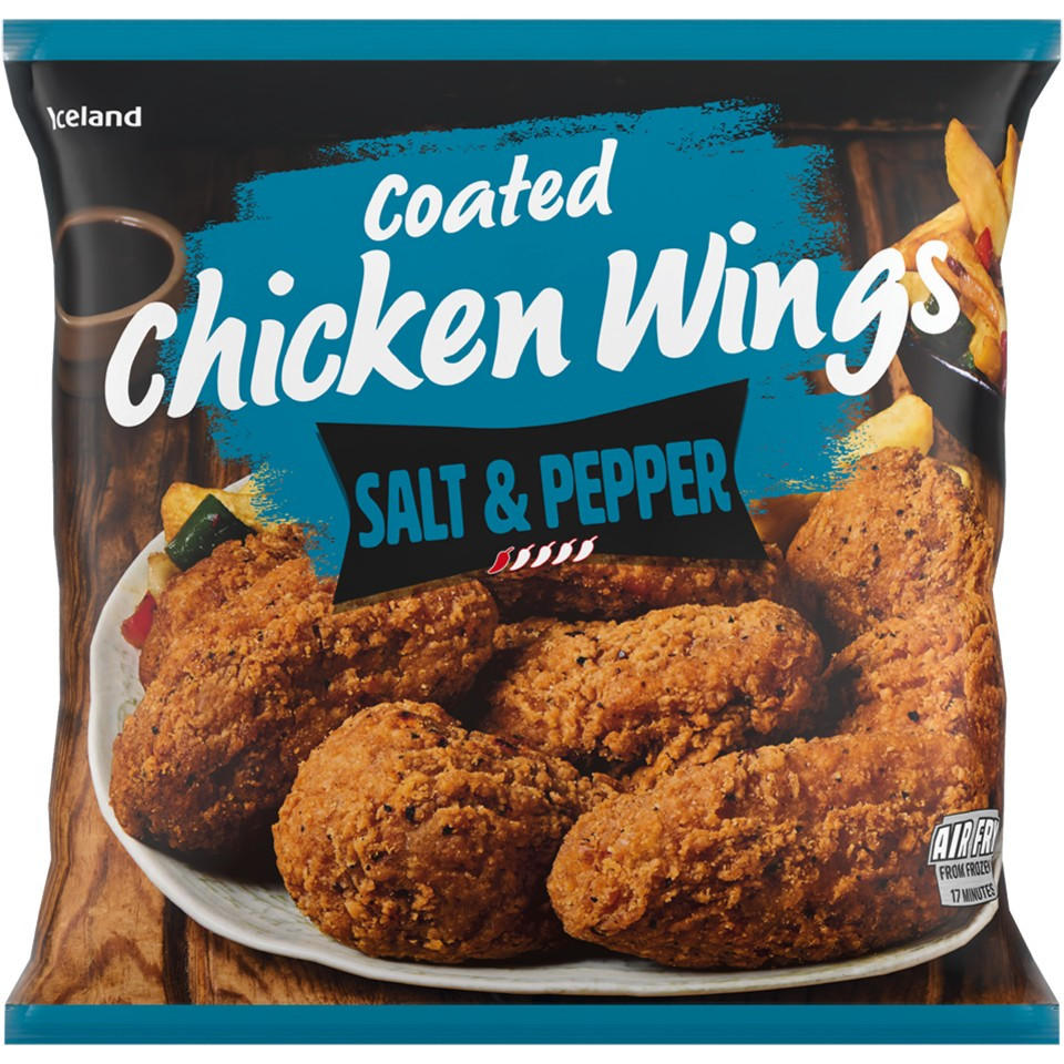 Iceland Coated Chicken Wings Salt & Pepper 600g