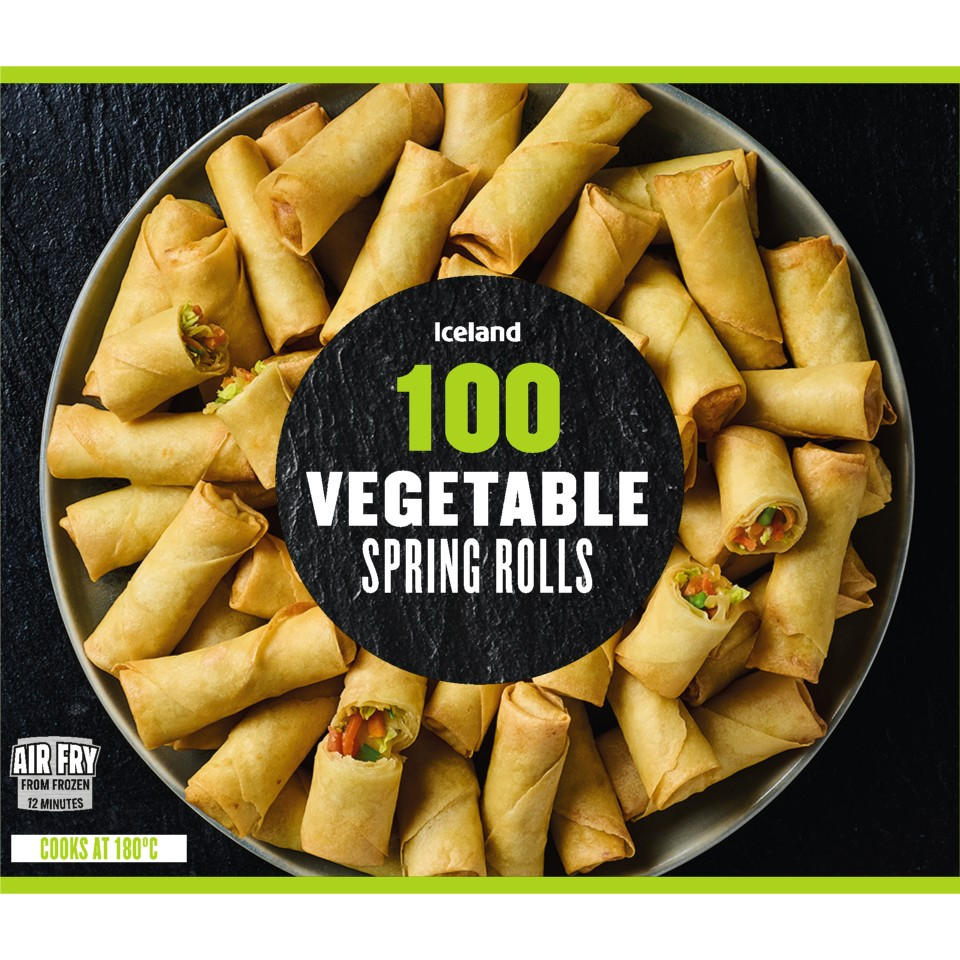 Iceland 100 (APPROX.) Vegetable Spring Rolls 2.5kg