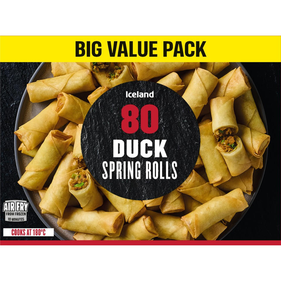 Iceland 80 (APPROX.) Duck Spring Rolls 2.0kg