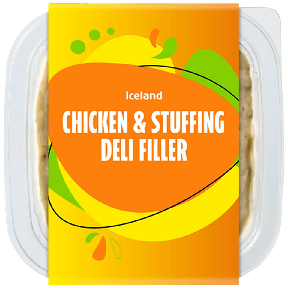 Iceland Chicken & Stuffing Deli Filler 225g