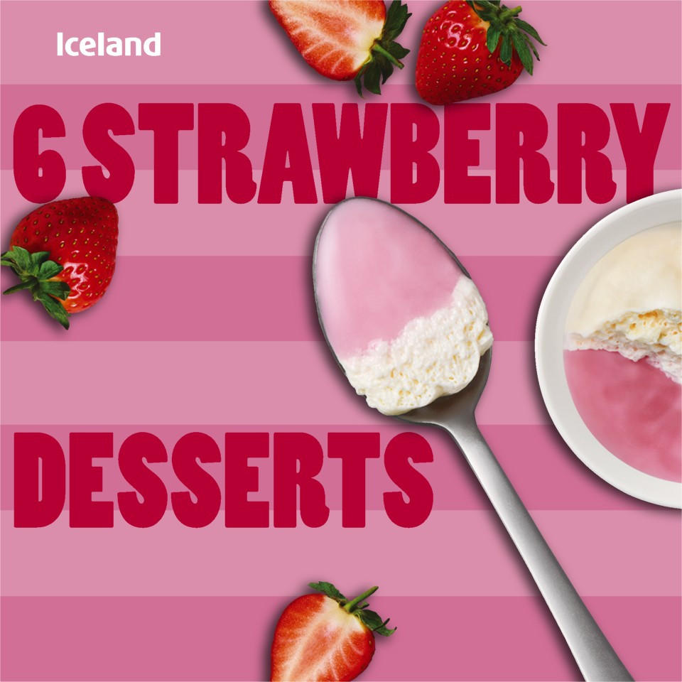 Iceland Strawberry Desserts 510g