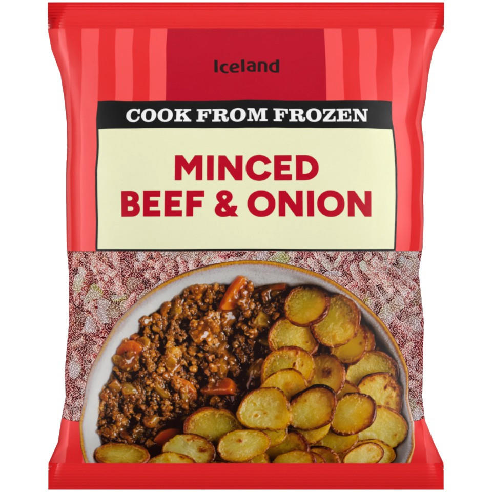 Iceland Minced Beef & Onion 600g