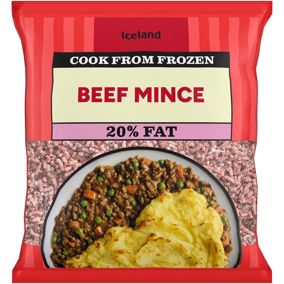 Iceland Beef Mince 20% Fat 600g