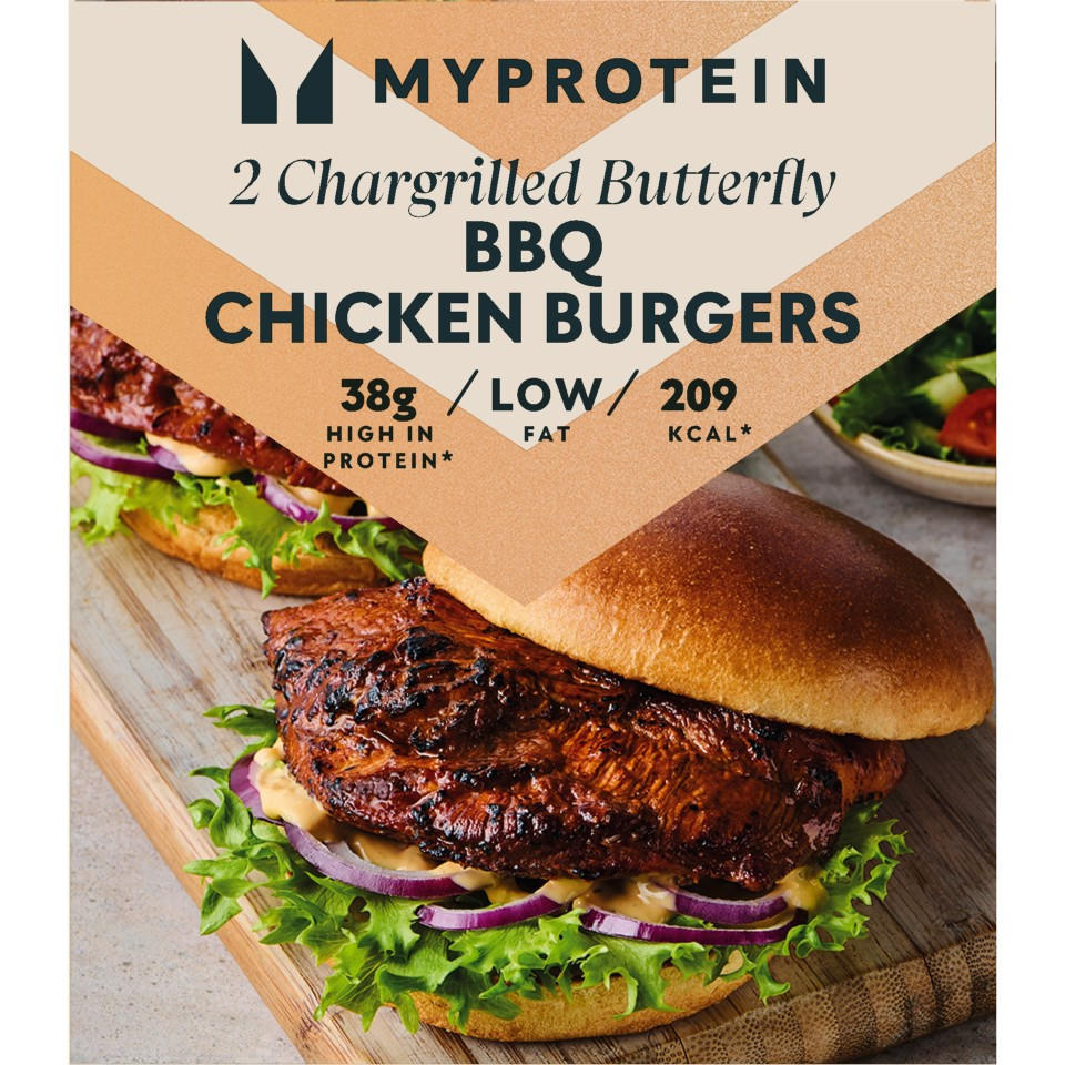 Myprotein 2 Chargrilled Butterfly BBQ Chicken Burgers 300g
