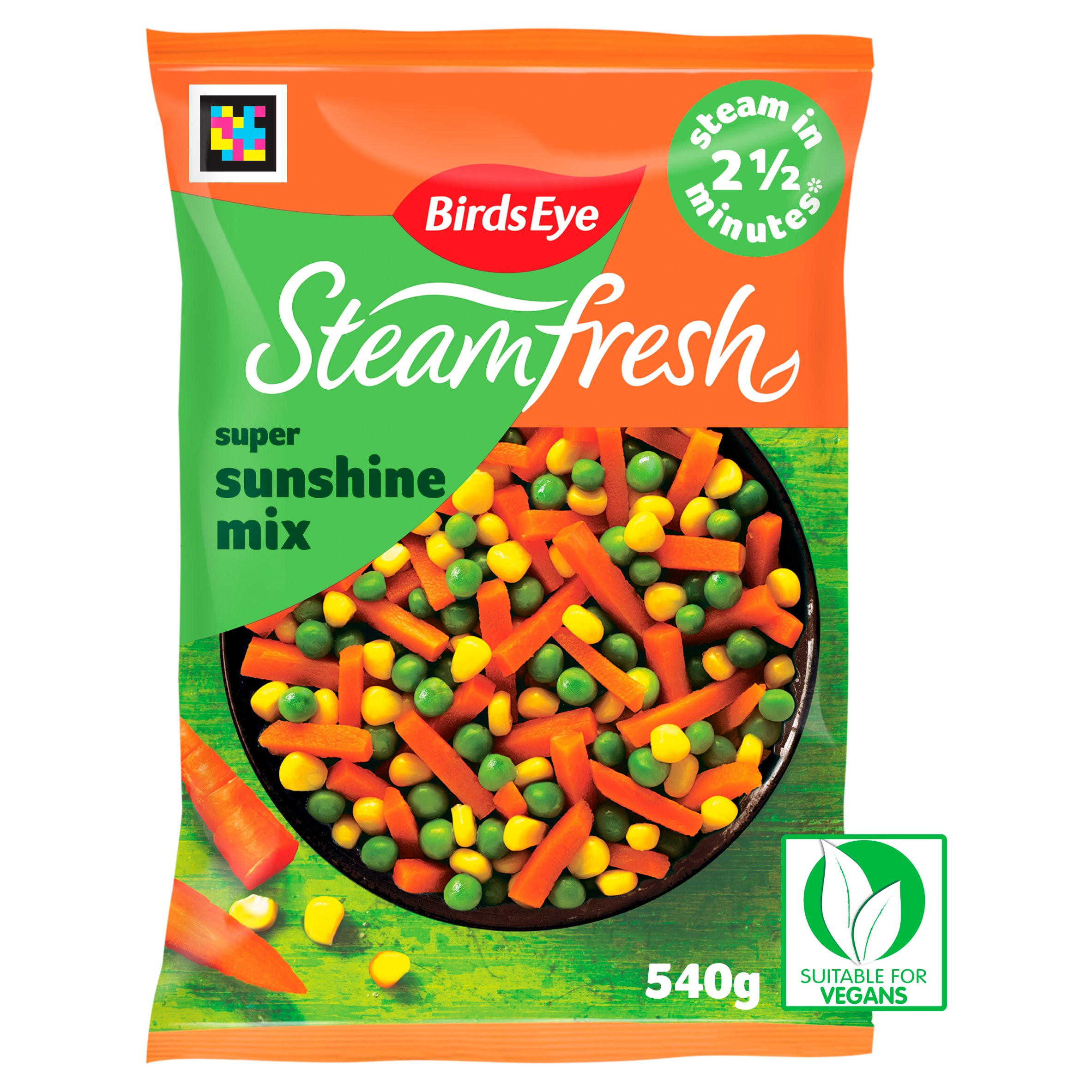 Birds Eye Steamfresh 4 Super Sunshine Steam Bags 540g