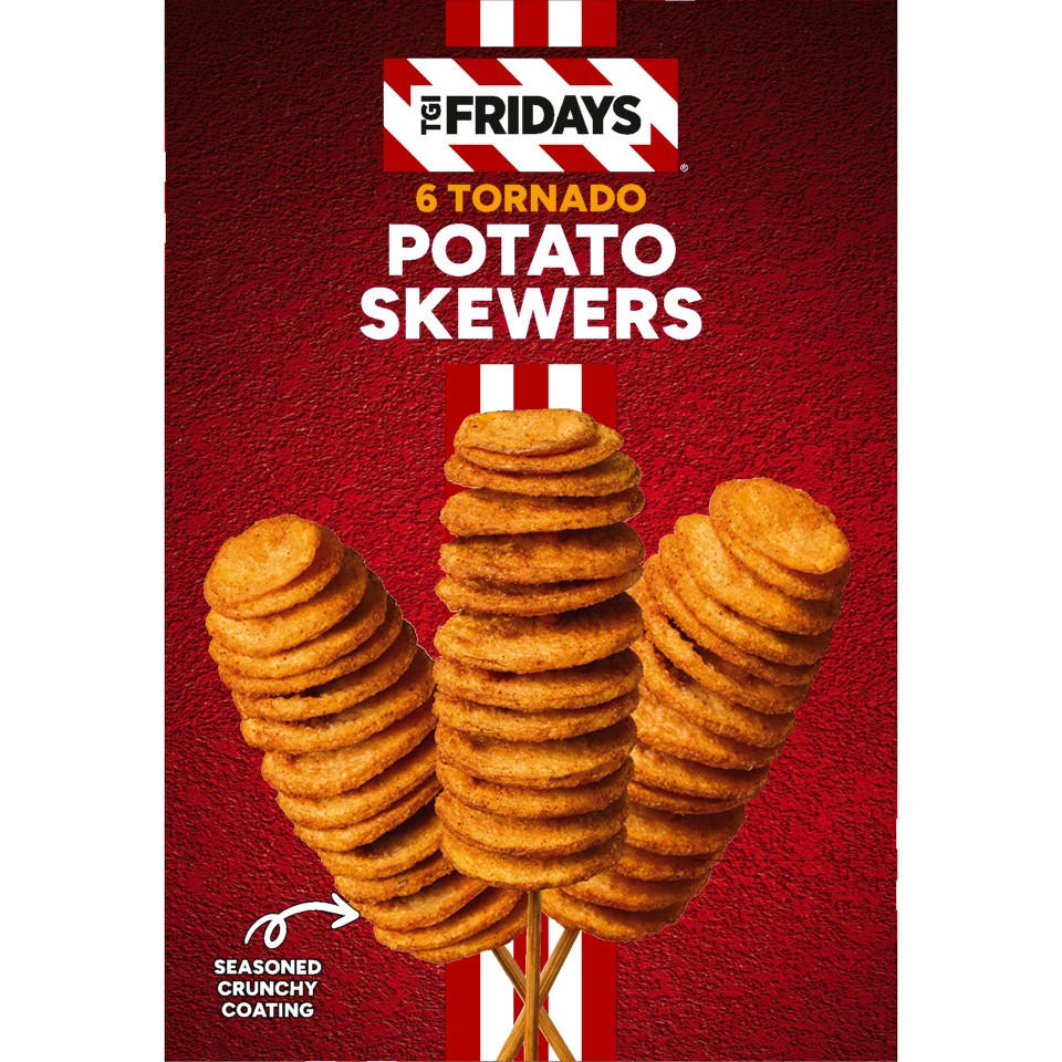 TGI Fridays 6 Tornado Potato Skewers 450g