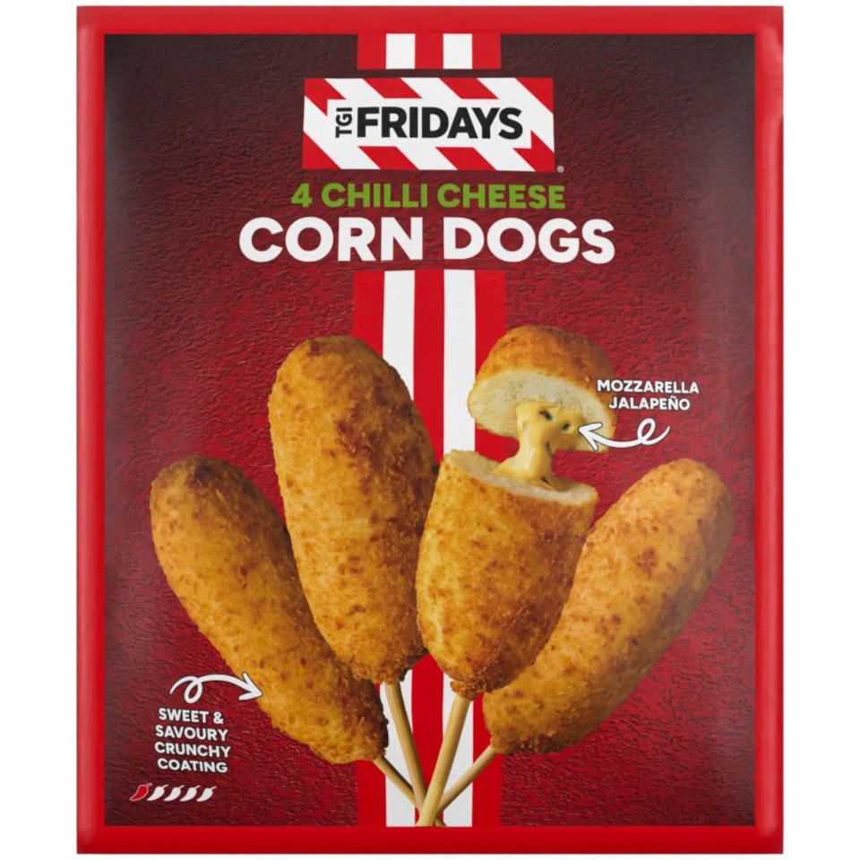 TGI Fridays 4 Chilli Cheese Corn Dogs 320g