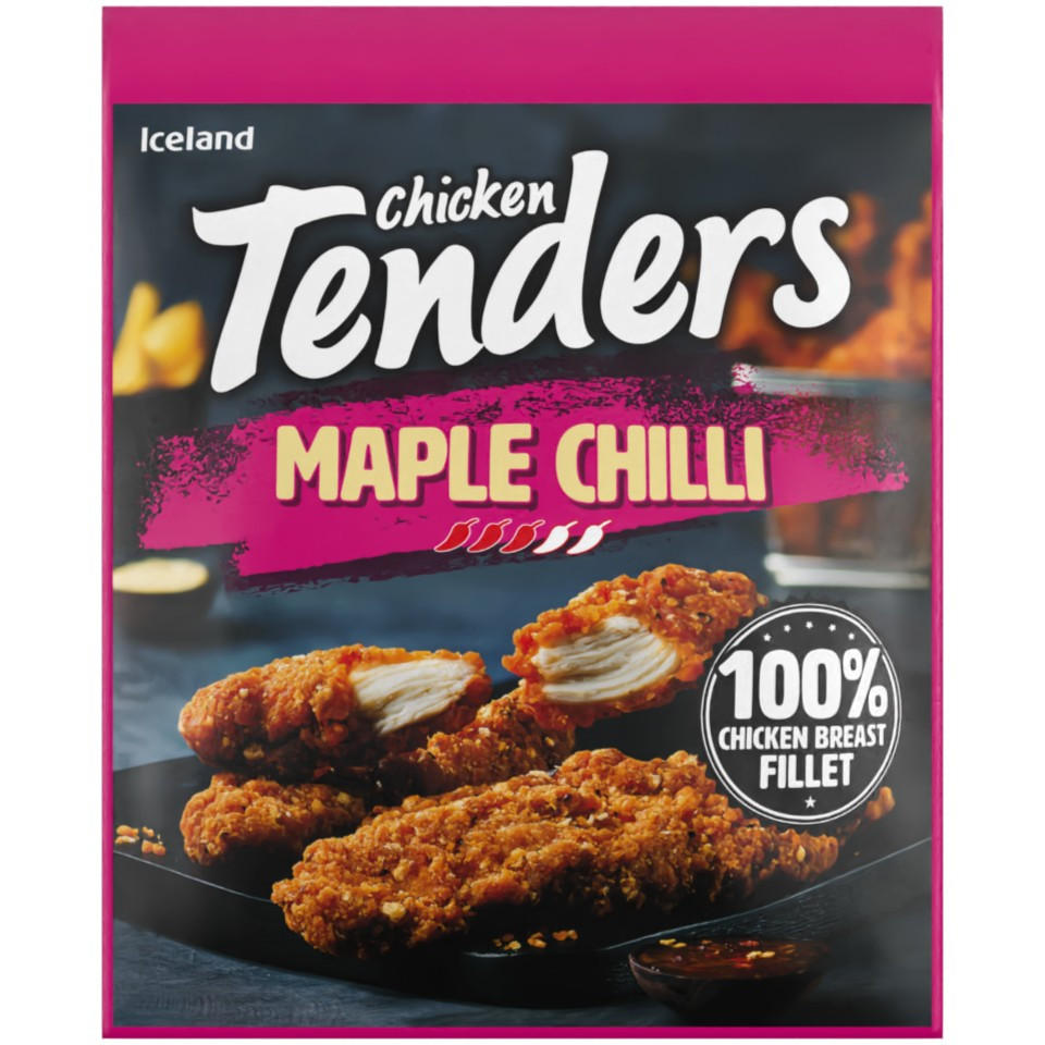 Iceland Chicken Tenders Maple Chilli 450g