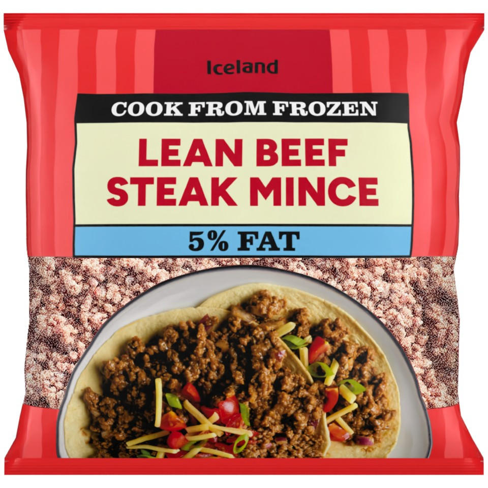 Iceland Lean Beef Steak Mince 400g