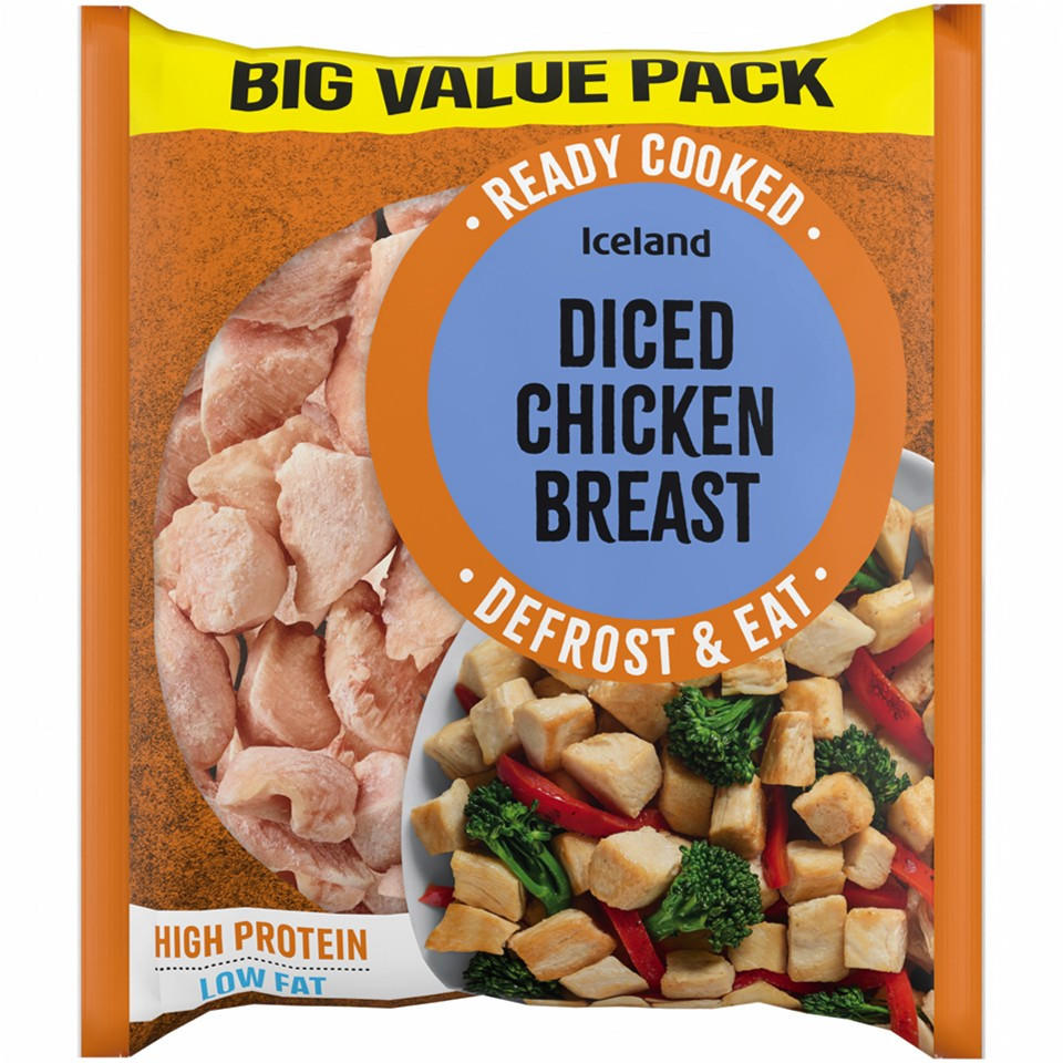 Iceland Diced Chicken Breast 1kg