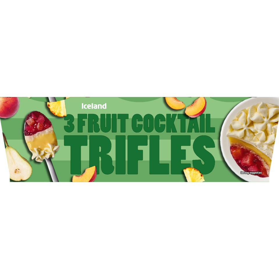 Iceland 2 Fruit Cocktail Trifles 250g