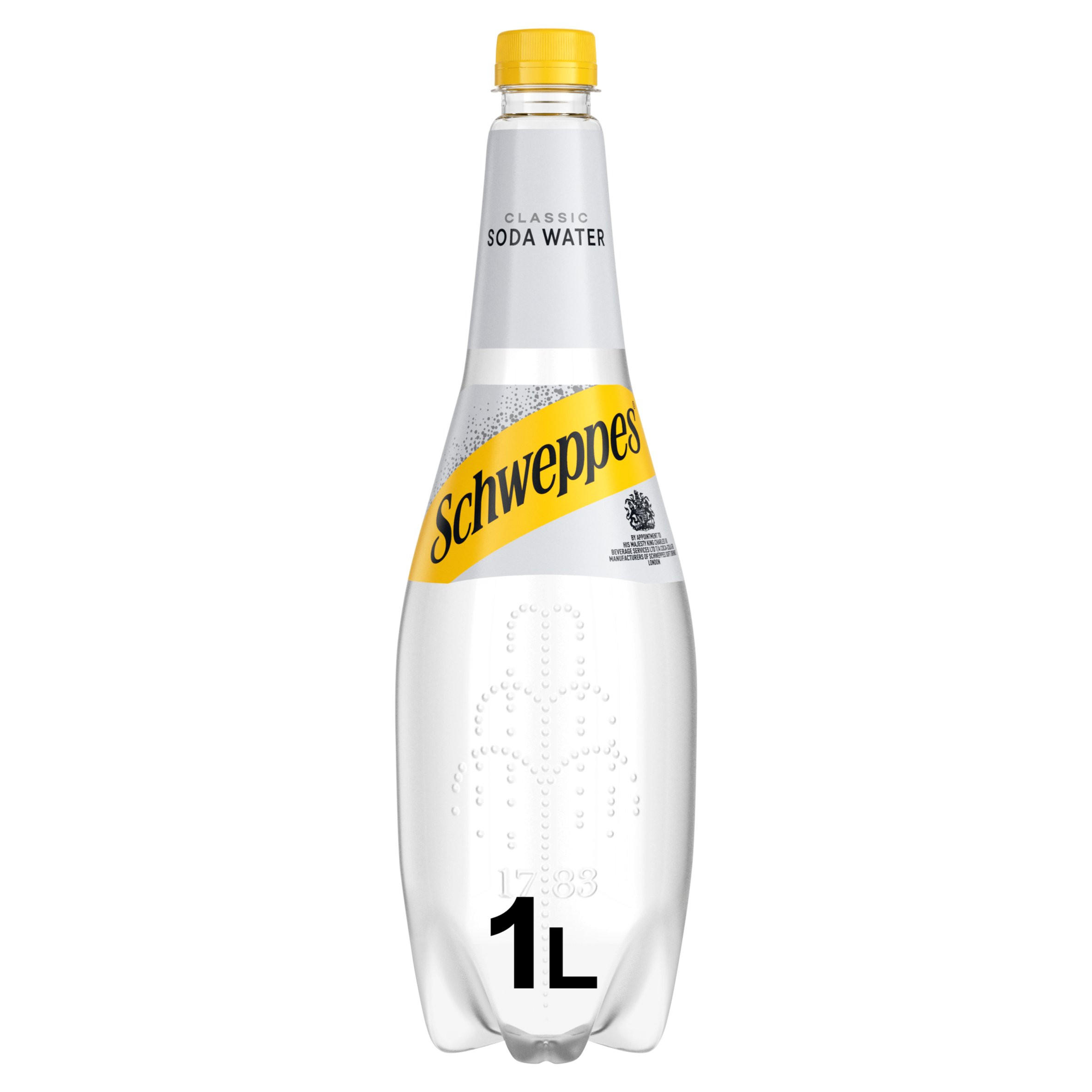 Schweppes Soda Water 1L Bottle