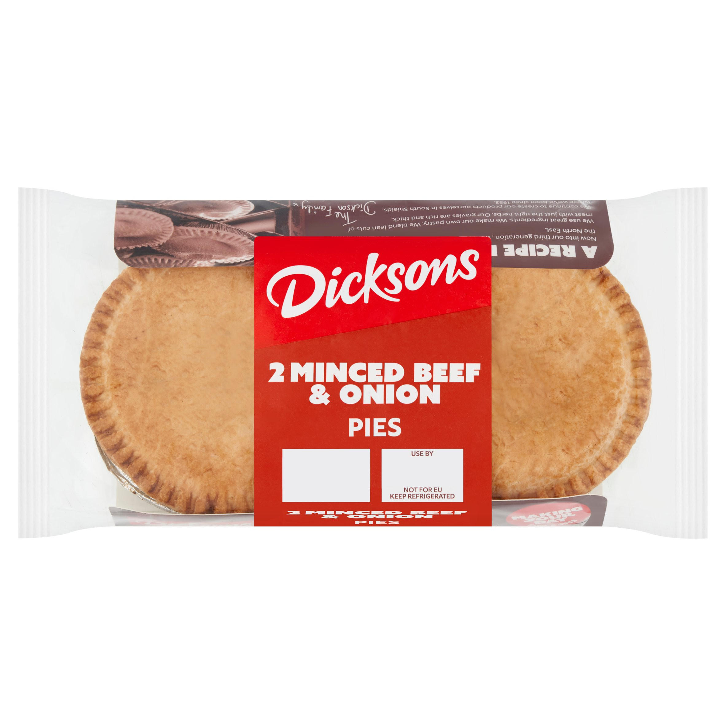 Dicksons 2 Minced Beef and Onion Pies