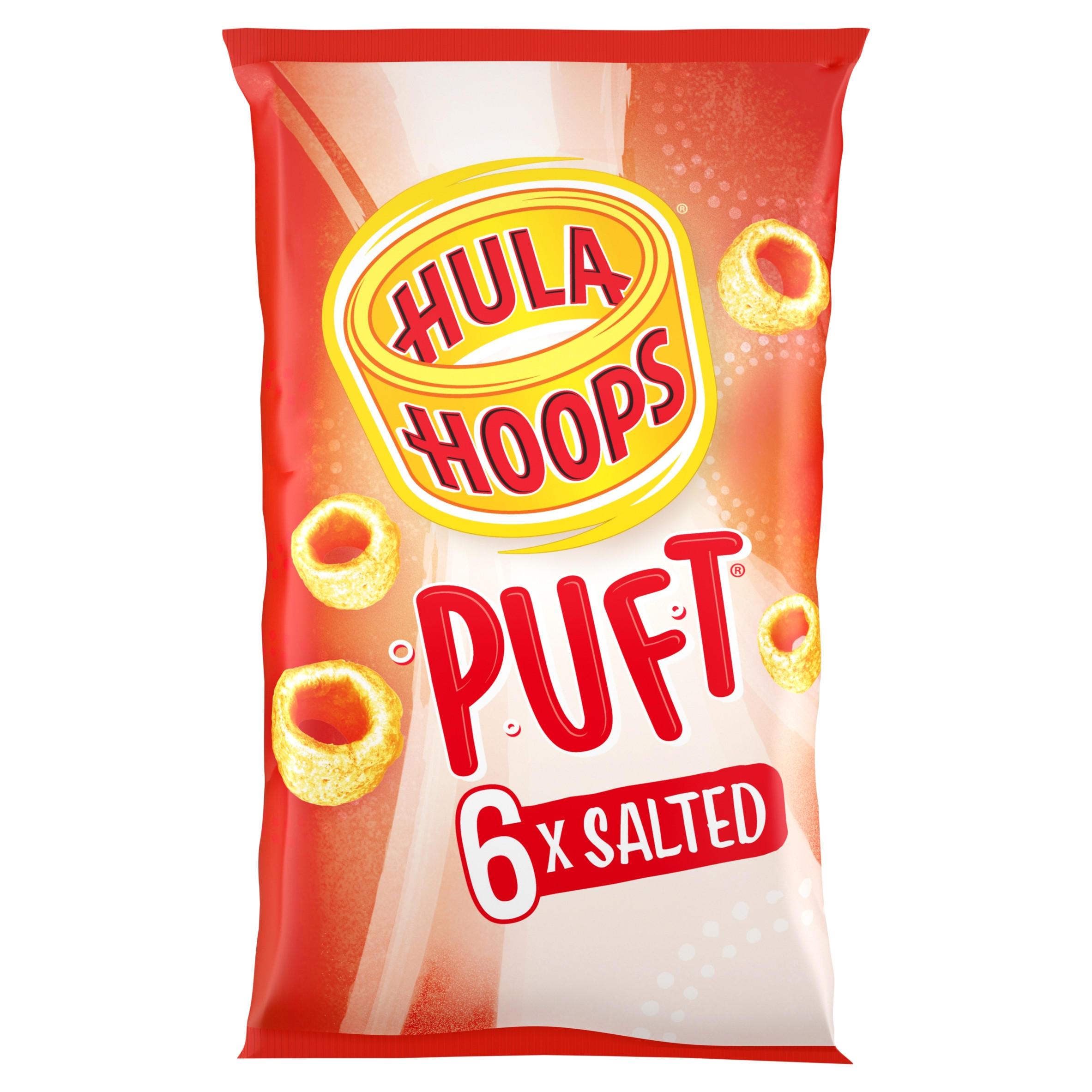 Hula Hoops Puft Salted Multipack Crisps 6 Pack