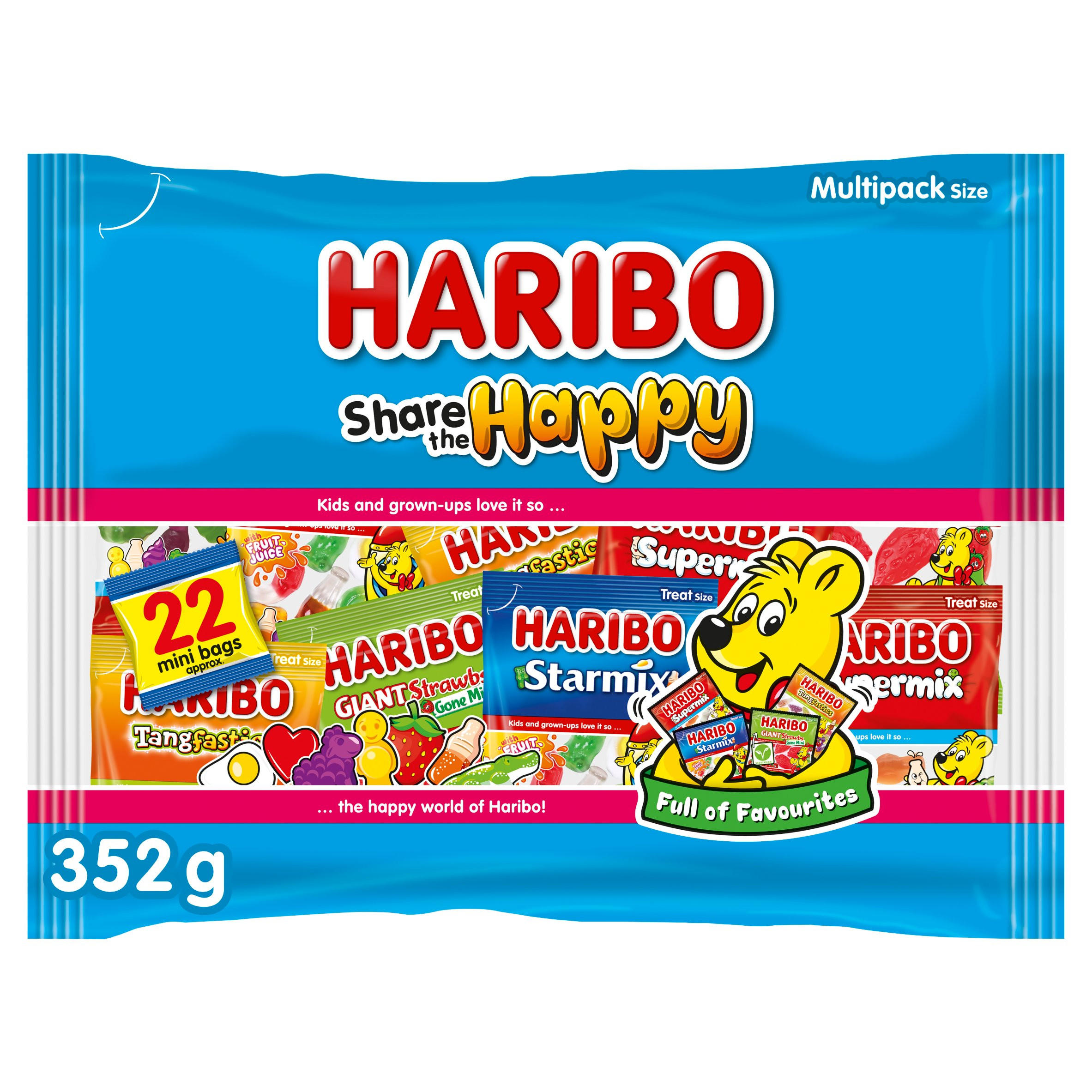 HARIBO Share the Happy Multipack Bag 352g