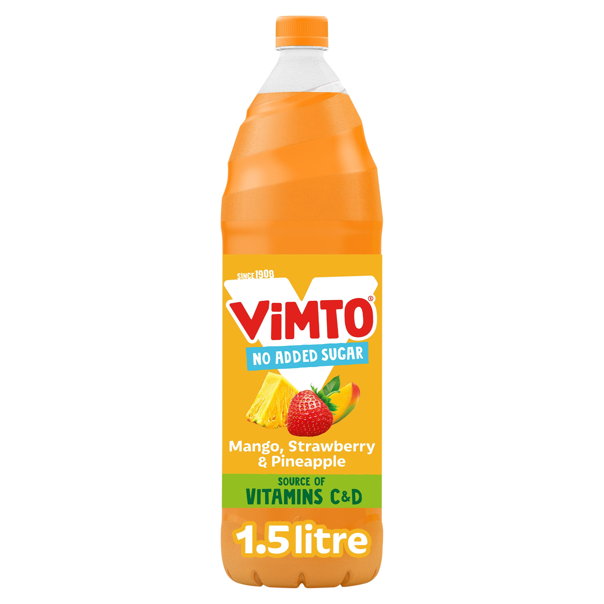 Vimto Mango, Strawberry & Pineapple Real Fruit Squash 1.5 Litre