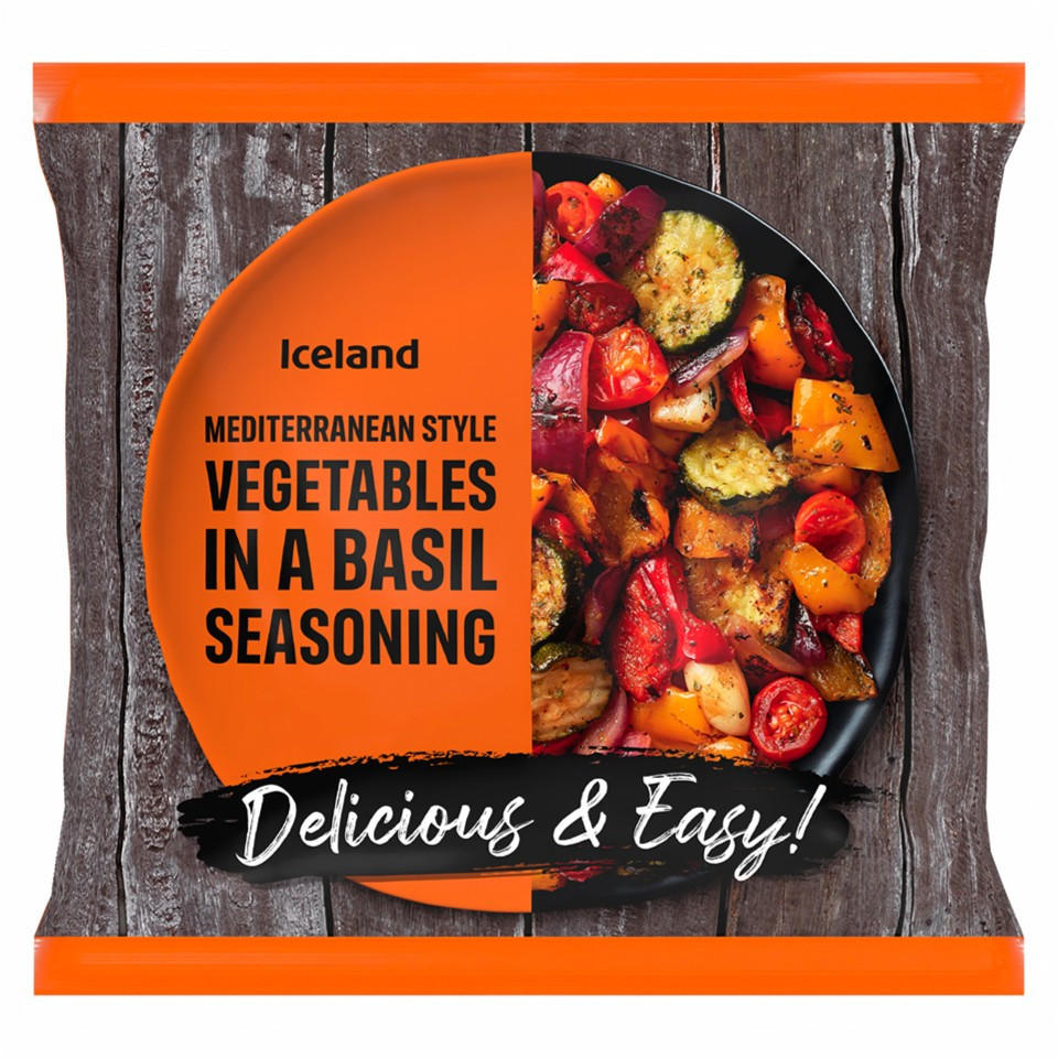 Iceland Mediterranean style vegetables in a basil seasoning 500g