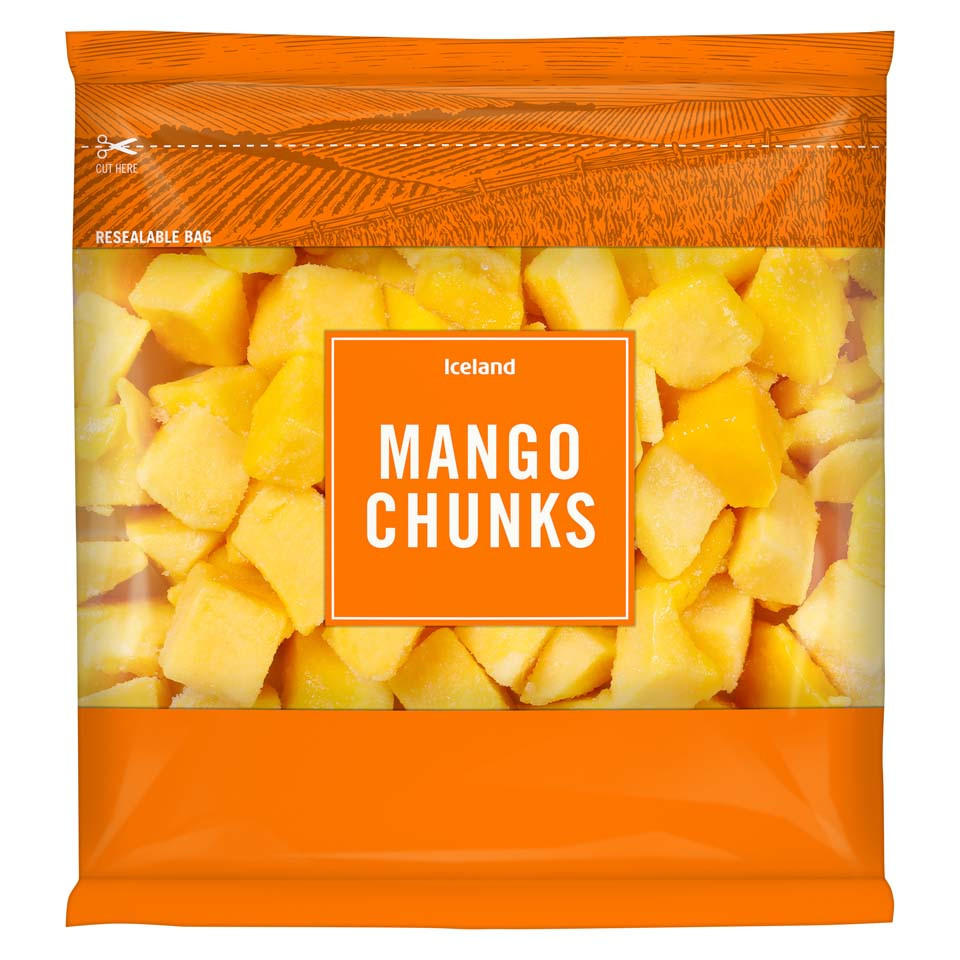Iceland Frozen Mango Chunks 500g
