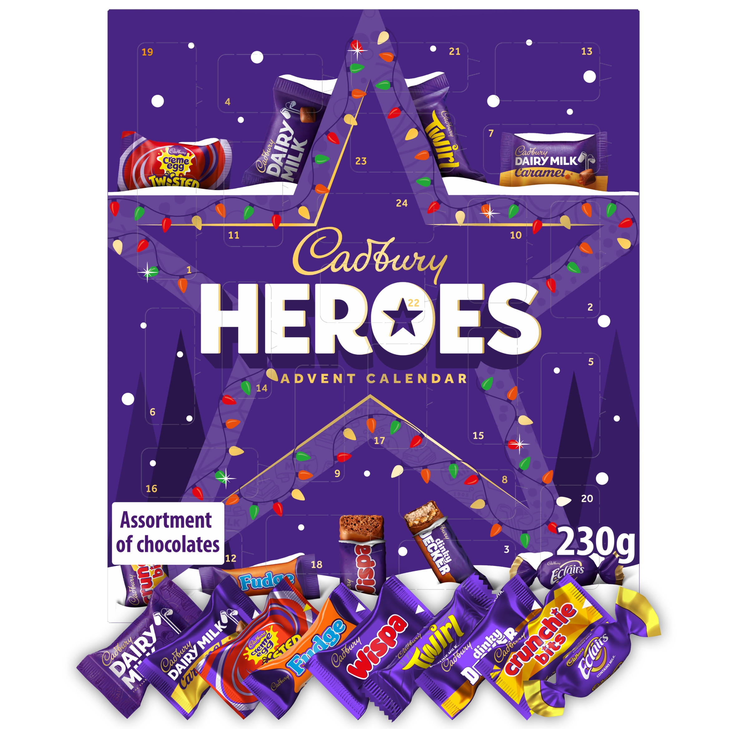 Cadbury Heroes Chocolate Christmas Advent Calendar 230 g