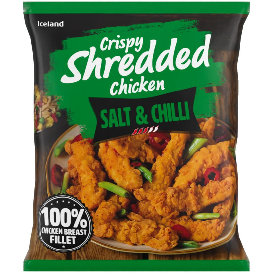 Iceland Salt & Chilli Crispy Shredded Chicken 450g