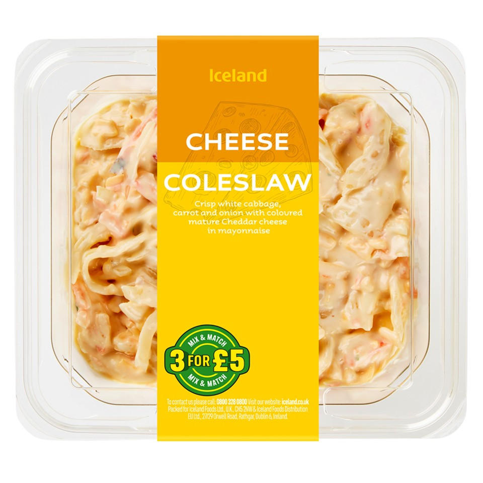 Iceland Cheese Coleslaw Salad 295g