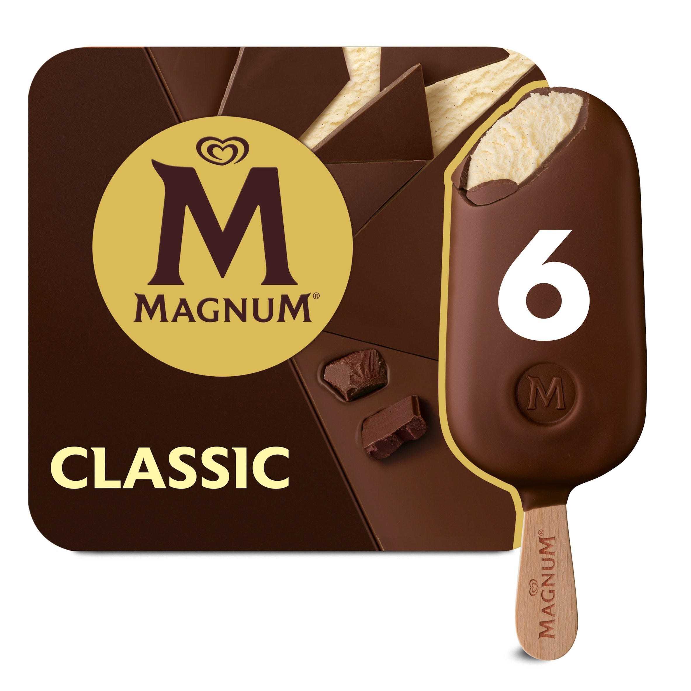Magnum Classic Ice Cream Sticks 6 x 100ml