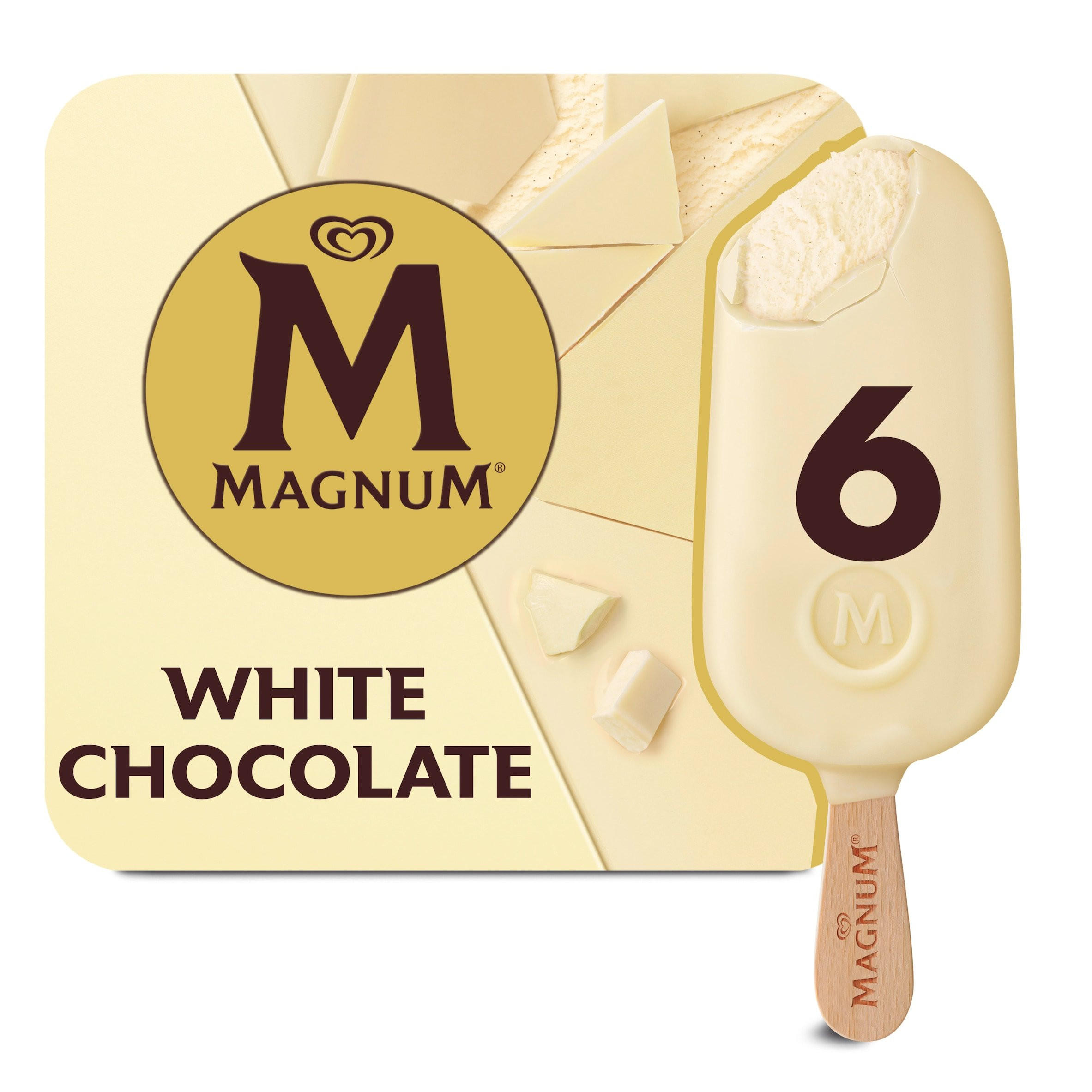 Magnum White Ice Cream 6x 100 ml