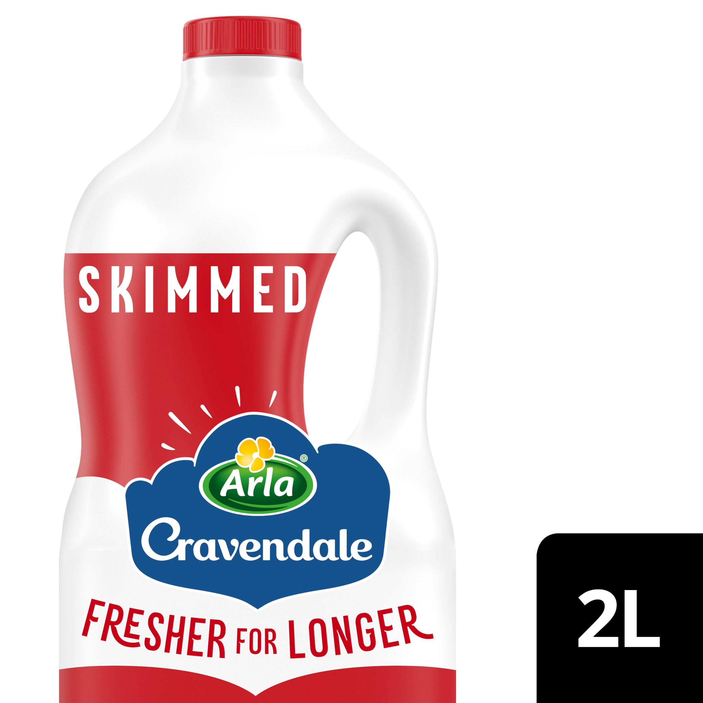 Arla Cravendale Filtered Fresh Skimmed Milk 2L Fresher for Longer