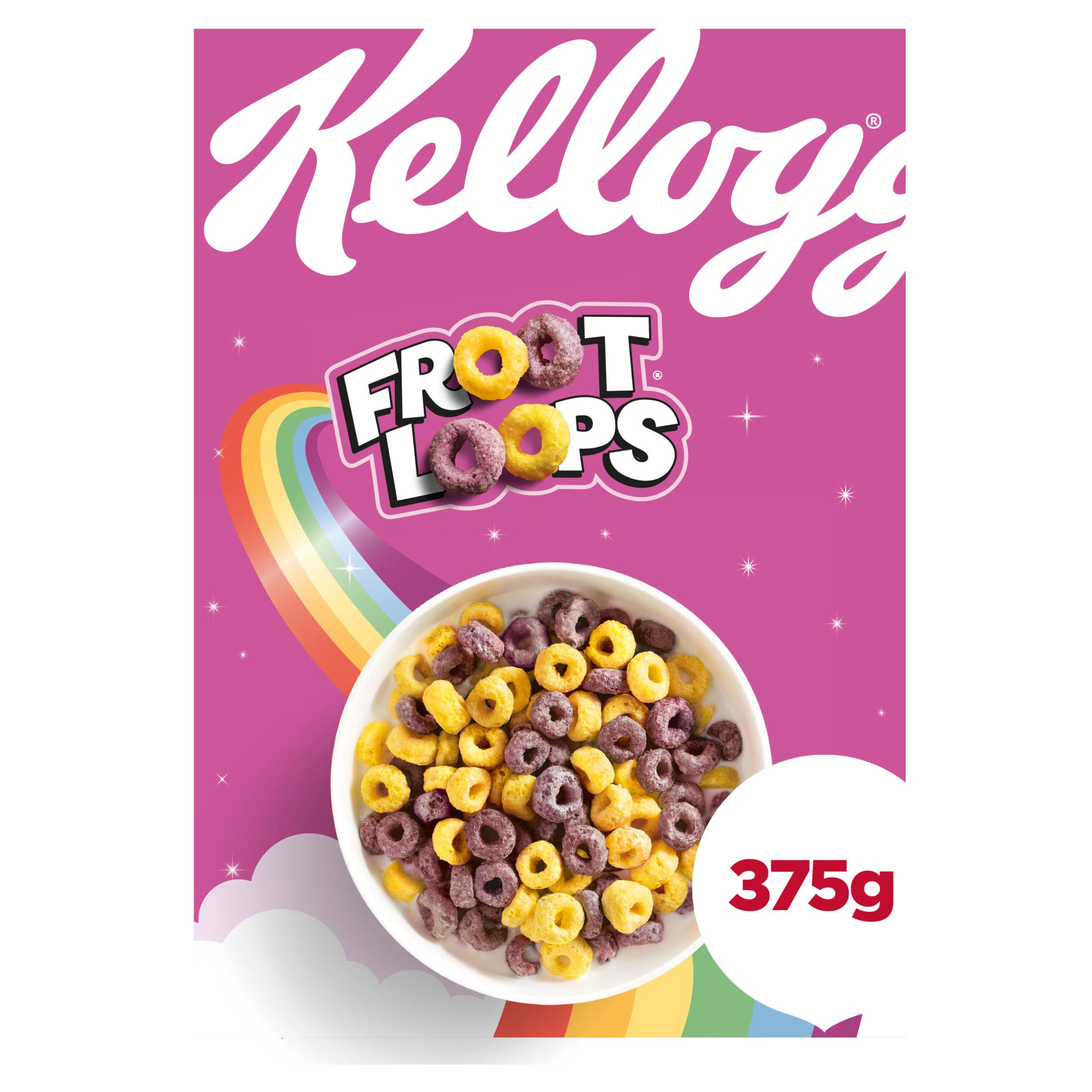 Kellogg's Froot Loops Breakfast Cereal 375g